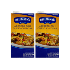 Aderezo Salsa de Queso Cheddar Hellmann's 1lt 2uds