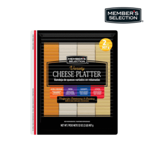 Bandeja de Quesos Variados Rebanados Member's Selection 2lb