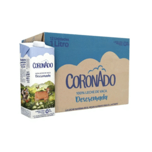 Leche Líquida Descremada UHT Coronado 1lt 12uds