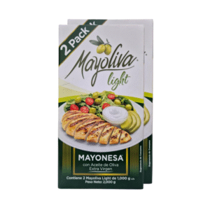 Mayonesa con Aceite de Oliva Extra Virgen Mayoliva Light 1kg 2uds