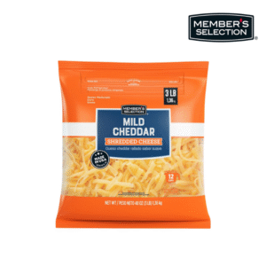 Queso Cheddar Suave Rallado Member's Selection 3lb