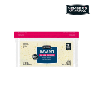 Queso Havarti Rebanado Member’s Selection 42uds 2lb