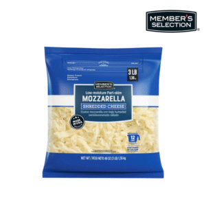 Queso Mozzarella Semidescremado Rallado Member’s Selection 3lb