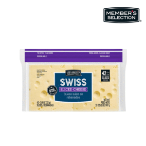 Queso Suizo Rebanado Member’s Selection 42uds 2lb